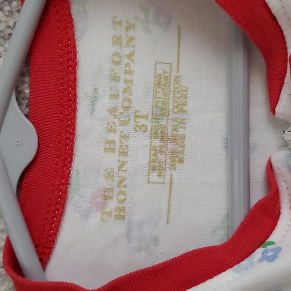 The Beaufort Bonnet Company Girls Noelle Night Night Myers Park Floral Pajamas s - Picture 4 of 8